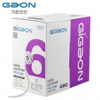 가온전선 CAT.6 UTP 케이블 300m (단선/그레이) GAON CAT.6 300M (Gray)